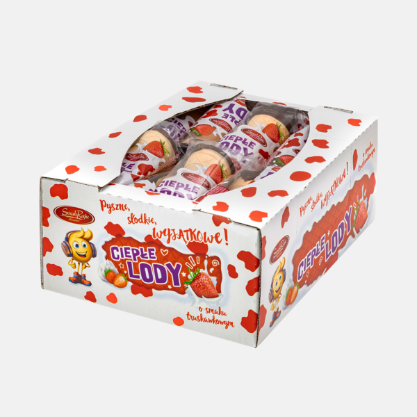 Ciepłe lody truskawkowe 20 szt.