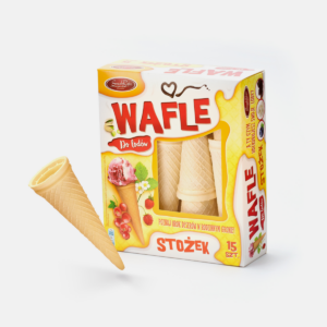 Wafle do lodów stożki 15 szt.